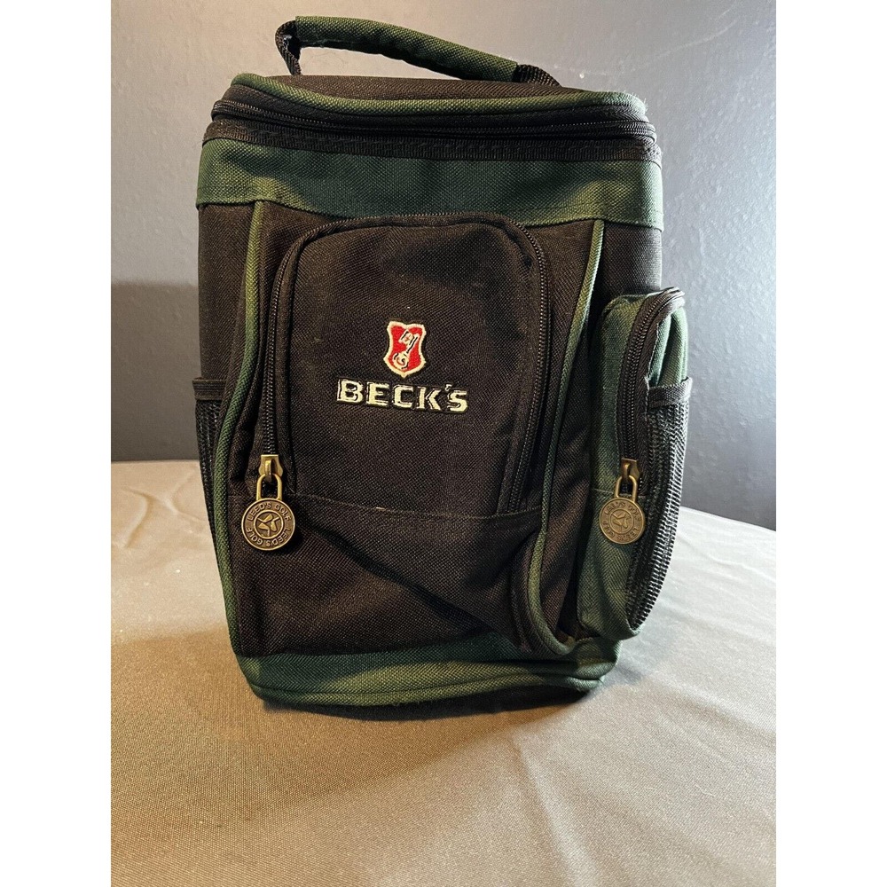 Leeds Golf Bag Beck's Beer Cooler And Accessories Carrier Clip On Hook Handle